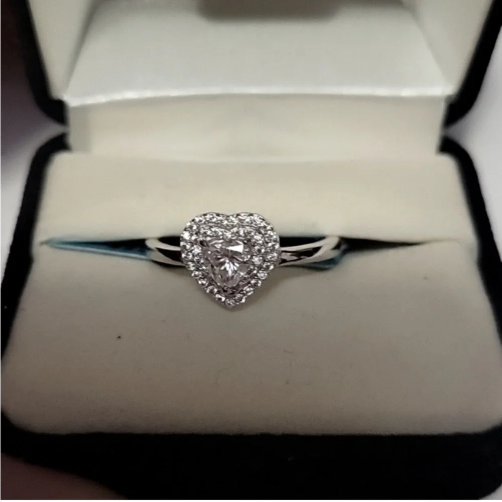 925 Moissanite Halo Ring